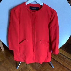 Zara Long Red Jacket